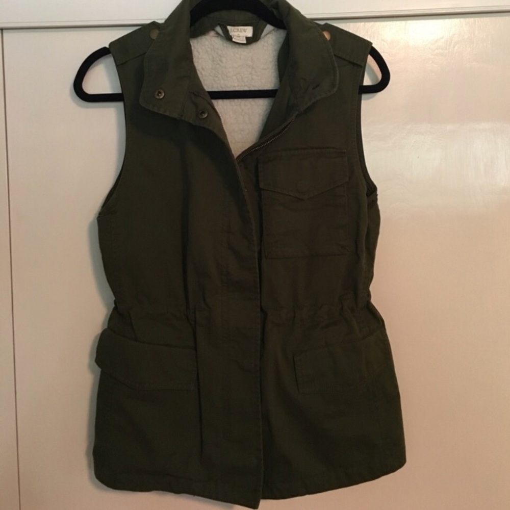 J. Crew Army Green Vest